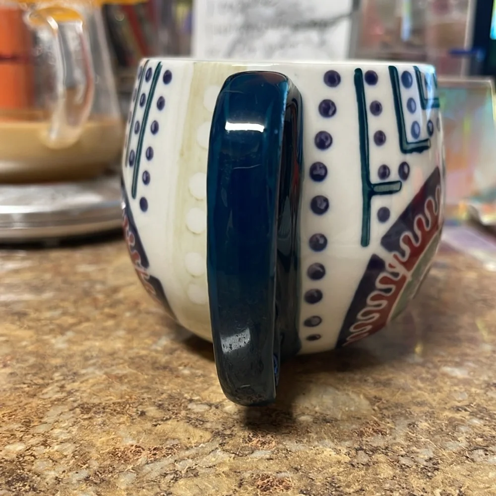 Anthropologie Orchid Pavilion Mug